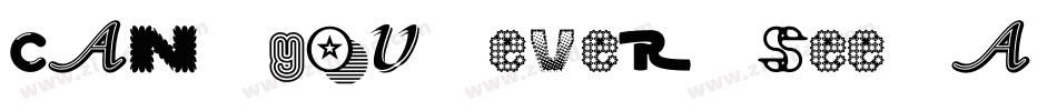 Can you ever see a whole circle字体转换